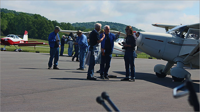 Airplane Pilots Talking to the Public