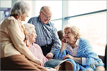 Senior Citizens talking 